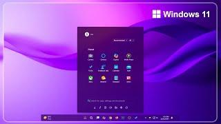 New Fluent Windows 11 Start Menu | New Start Menu | New Taskbar