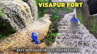 Visapur Fort Trek In HEAVY RAINS | Best Monsoon Trek In Maharashtra | Lonavala