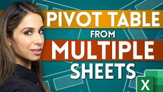 Create a Pivot Table from Multiple Sheets in Excel | Comprehensive Tutorial!