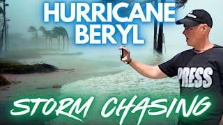 STORM CHASING. Hurricane Beryl. Palacios Texas. LIVE.