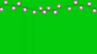 9 different type bulb hanging lighting effects animations green screen, bulb light green background