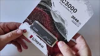 SSD Kingston KC3000 2TB - unboxing