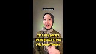 Tips Sukses Interview Kerja Via ZOOM atau Telepon #Short #tipskerja #tipsinterview #BUMN #ZOOM #HP