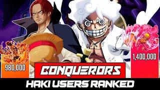 All Conquerors Haki Users Ranked - Supreme king Haki Users Power levels - One Piece Power level