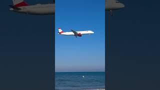 Austrian a321 Landing at Larnaca Airport ️️ #aviation #shorts #airplane #plane #airbus #planes