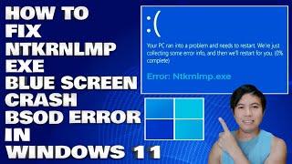 How To Fix Ntkrnlmp.exe Blue Screen Crash | BSOD Error in Windows 10/11