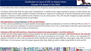 Pure Agent | GST on Airport Levies | Swastika Educonsult