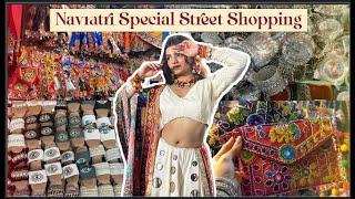 NAVRATRI famous street market of AHMEDABAD : vlog + haul