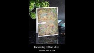 Embossing Folders + Distress Oxides #cardmaking  Technique