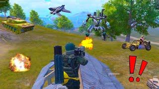 Using Double M202 in Payload 3.7 Updates | Destroying Tanks, Robots & Jets | PUBG Mobile