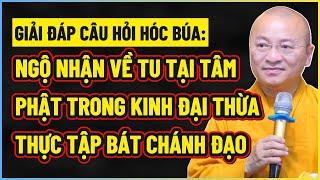 CÂU HỎI HÓC BÚA: Ngộ nhận về TU tại TÂM, PHẬT trong kinh Đại Thừa, Thực tập BÁT CHÁNH ĐẠO