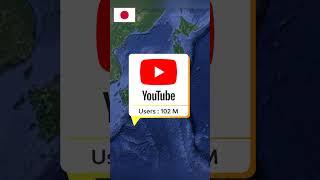 Countries With the Most YouTube Users 2022 #shorts