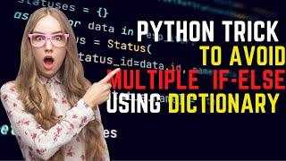 Avoid Multiple IF-Else Condition using Dictionary |Python Clever Tips || Learn Python Shortcuts||