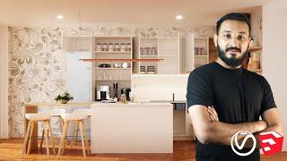 FREE Course - Vray 5 for Sketchup Course for Kitchen Design