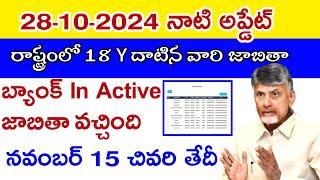 18 years పైన ఉన్న అందరి జాబితా వచ్చింది