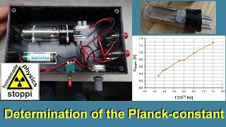 Determination of the planck constant h with the photoelectric effect - Experiment zum Photoeffekt