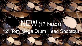 12 inch Tom drum head shootout/comparison. 2/2 (17 heads - Remo, Attack, Evans) PART II