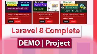 Laravel 8 Complete Series Tutorial 2021 || Showing The Demo Of Awesome Project!!