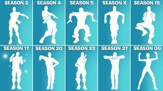 Evolution of ALL BATTLEPASS EMOTES in Fortnite! (Season 2 - Season OG)