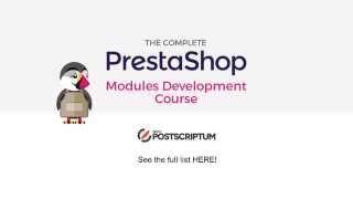 PrestaShop Modules Development Course: Lesson 1