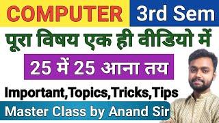 DELED 3rd Semester Computer Master Class Complete Syllabus Covered डीएलएड कम्प्यूटर क्लास पाठ्यक्रम