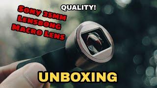 25mm Sony Lensbong Prosumer Macro Lens Unboxing | Clear Lens | Shopee | Lens for Mobile Phones