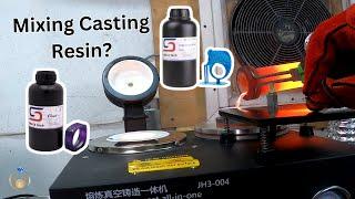 Mixing Siraya Tech Purple And Blue Casting Resins