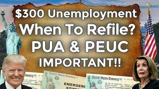 When To Reapply!? UNEMPLOYMENT BENEFITS EXTENSION UPDATE LWA PUA PEUC FPUC SSI EDD 11 WEEKS BOOST