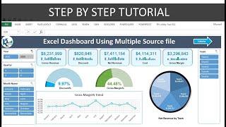 Fully Automated Excel dashboard with multiple source files | No VBA used