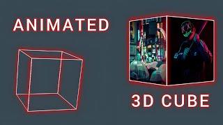 Rotating 3D Cube | 3d Cube Animation | Html Css