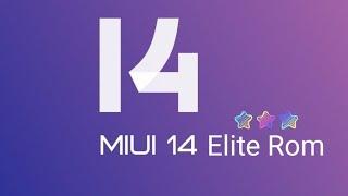 High Performance MIUI Elite Rom Poco X3 NFC MIUI 14 Android 13