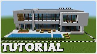 Minecraft Tutorial | Modern House Tutorial | Part 1/3