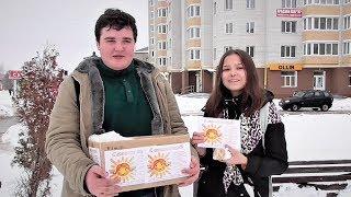 Волонтеры МБОУ СОШ № 3  г Клинцы Брянской области на масленицу 17 февраля 2018 года