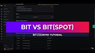 Bit.Country Tutorial - BIT vs BIT(Spot)