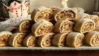 Suhi Kolač s Orasima - Brzo i Jednostavno / Crisp Walnut Roll Cookies - Quick and Simple