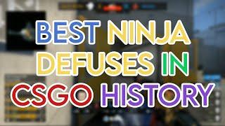 BEST NINJA DEFUSES IN CSGO HISTORY