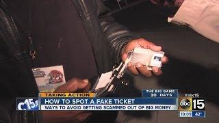 Valley ticket scalper has tips to avoid being scammed