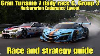 Gran Turismo 7 daily race C race and strategy guide...Group 3...Nurburgring Endurance Layout