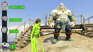 From $1 HULK To $1,000,000 WHITE HULK In GTA 5 HsayOP