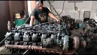 Mercedes daewoo OM 424 V12 diesel engine