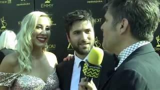 Freddie Smith & Alyssa Tabit at 2018 Daytime Emmy Awards Red Carpet