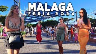 FERIA DE MÁLAGA 2024 REAL Malaga City Spain Fun Summer August Fair | Andalucía [4K]