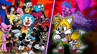 FNF Chasing - Tails.EXE But Different Characters Sing It  (Everyone Sings Chasing) (NEW CHARACTERS)