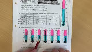 Unterricht - Mathematik - Teil 1.3 Temperaturen