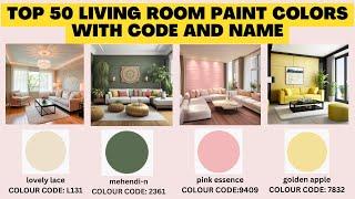 Asian Paints Colour Combination With Code 2024 | Living Room Paint Color Ideas With Colour Code