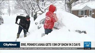 Erie, Pennsylvania digging out after record-breaking snowfall