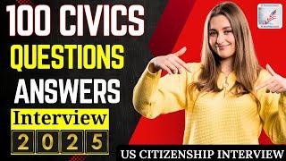 New 2025 100 Civics Questions and Answers U S Citizenship Test Practice Exam Ciudadania Americana