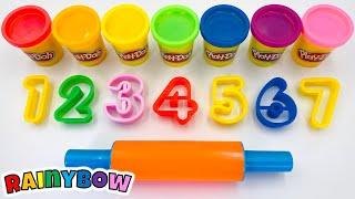 Numbers 1 to 10 with Play Doh | Toddler Learning Video
