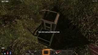 7 Days to Die: how to use a sleeping bag and build a ladder