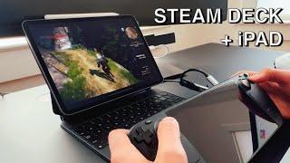 Steam Deck + iPad as External Monitor (Streamed)